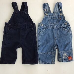 Carter and Baby Gap 0-3 month overalls